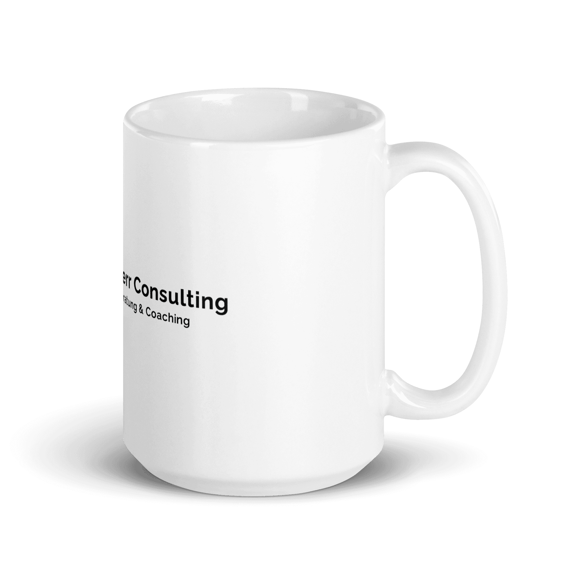 Tasse „Steffen Herr Consulting“ – weiße, glänzende Tasse – Ansicht 4