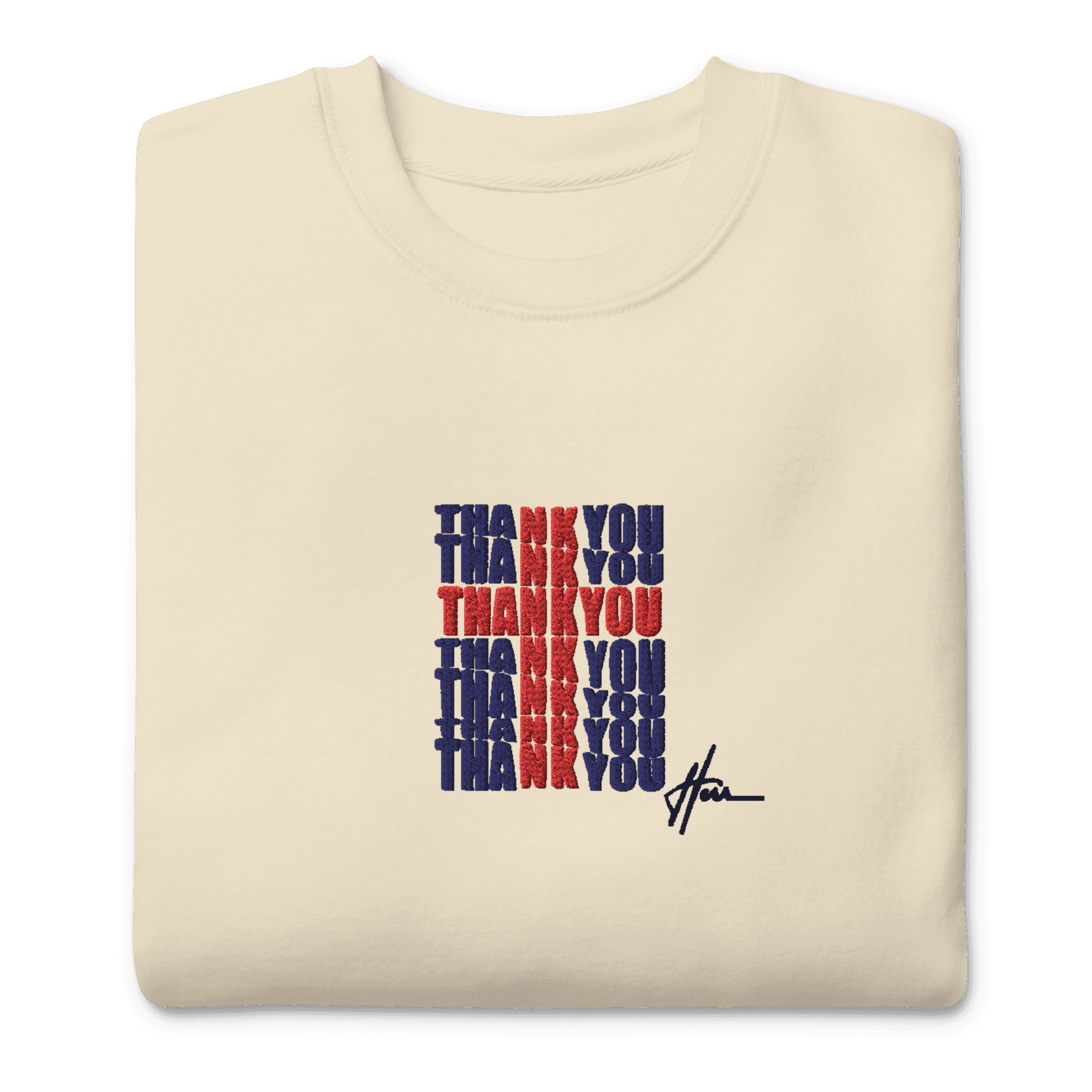 Unisex Sweatshirt „THANK YOU“ – Marke „herr.“