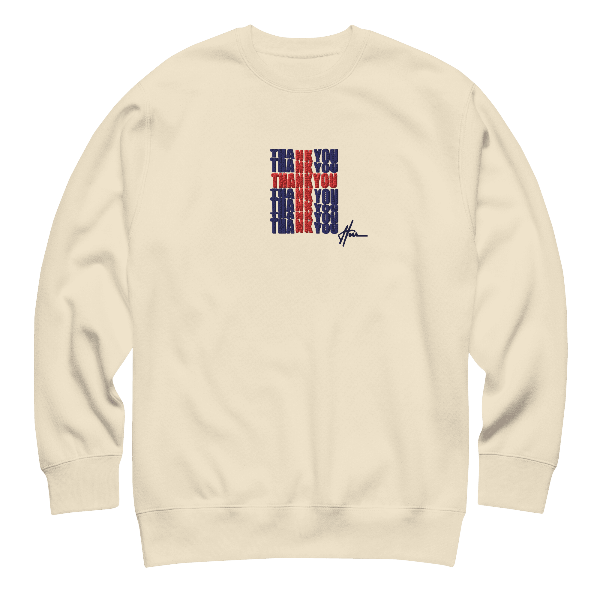 Unisex Sweatshirt „THANK YOU“ – Marke „herr.“ – View 2