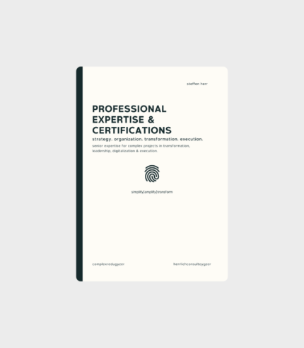 Certifications & Credentials steffen herr