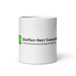 Tasse "Steffen Herr Consulting" - weiße, glänzende Tasse – Bild 3